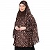 Instant Ready-to-wear Prayer Hijab - coffee Print
